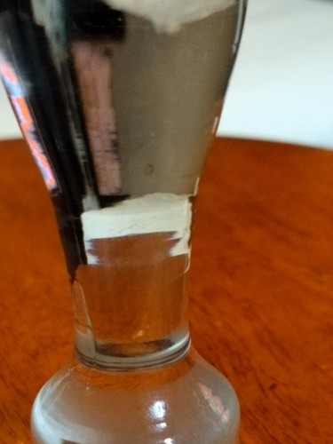 Vintage 5" Solid Glass Tear Drop Stopper ONLY, Bottle Decanter Heavy Replacement - Picture 6 of 11