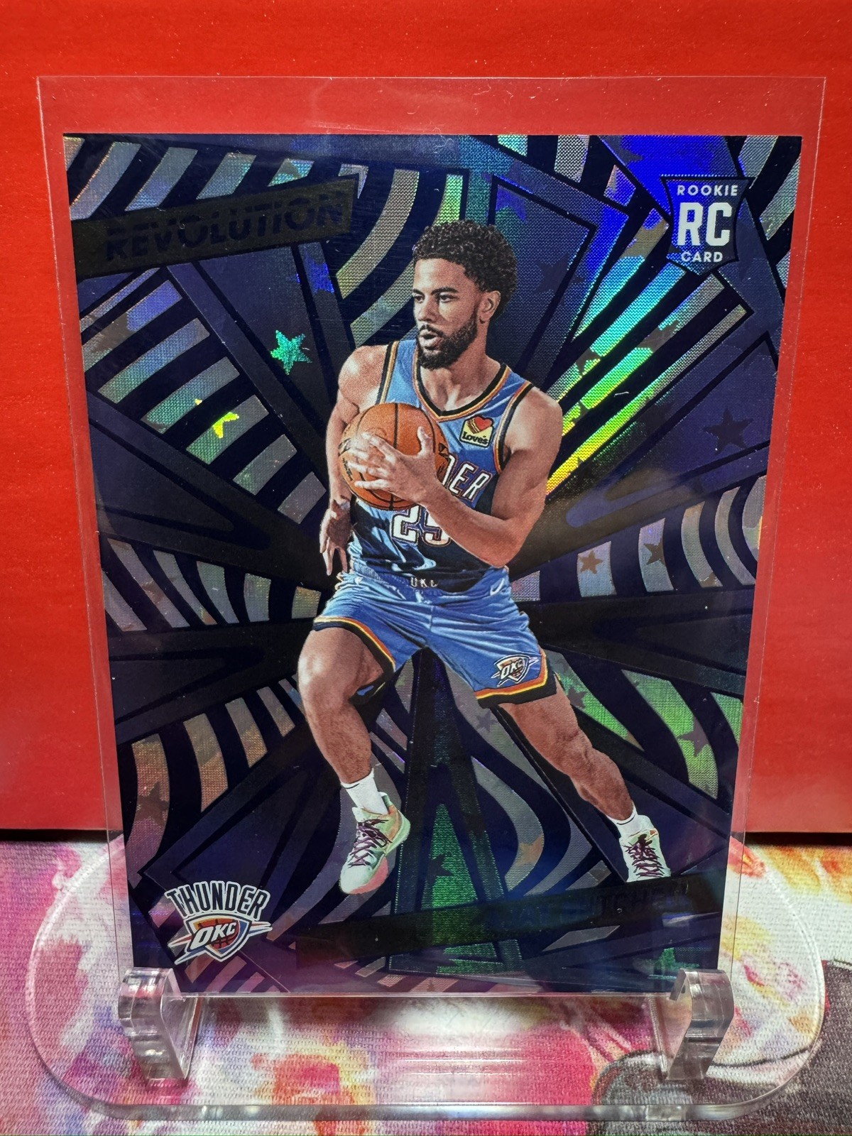 2024-25 Revolution Basketball Ajay Mitchell Astro blue /99 #122 RC THUNDER