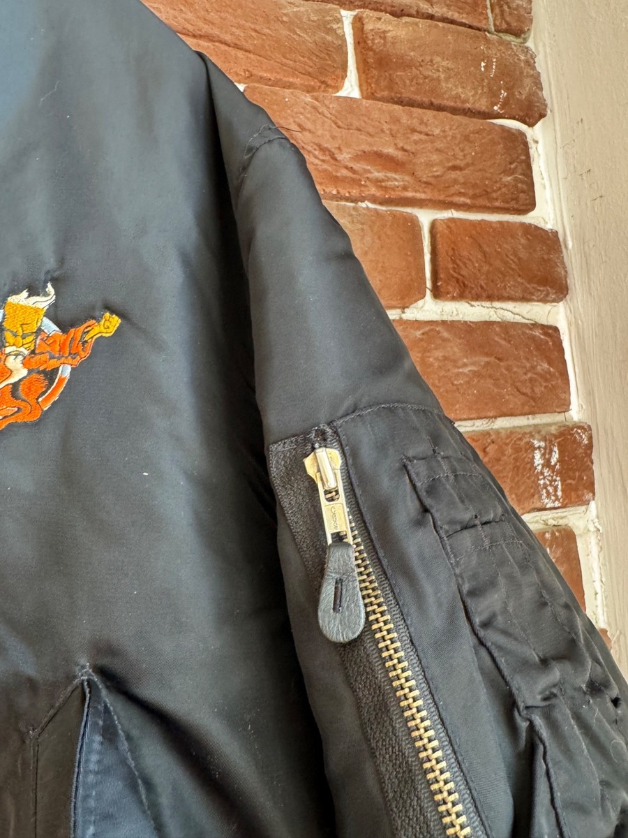 Rare 90s 1994 Thunderdome Bomber Jacket Gabber Hardcore Band xl