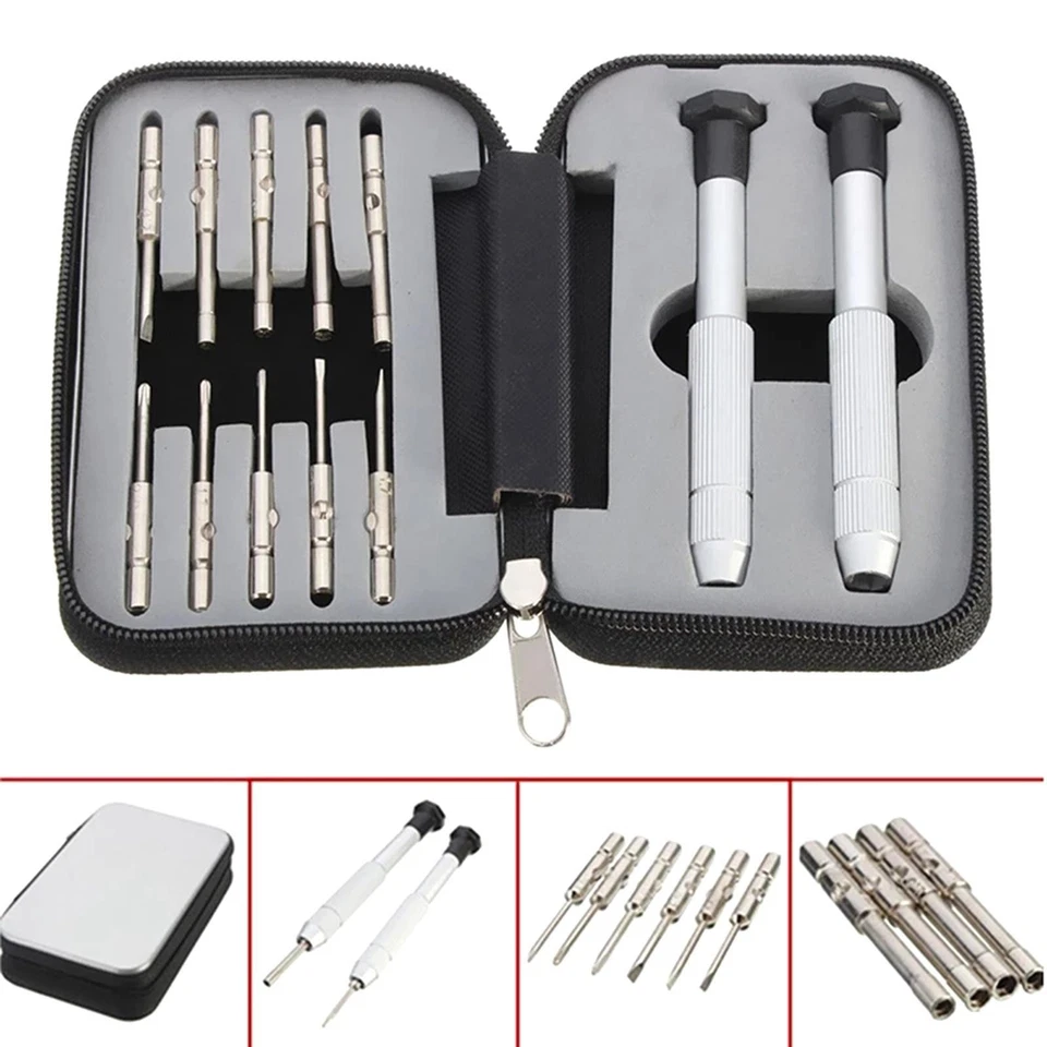Glasses Screwdriver Precision Screwdriver Kit with Zipper Case for Watch - Image 4 of 4
