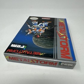 Metal Storm (Nintendo NES) COMPLETE CIB TESTED & WORKING W/ POSTER!
