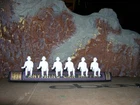 MARX GERMAN TOY SOLDIERS 54MM WHITE ARMOR DRIVERS RECASTS  SET OF 6