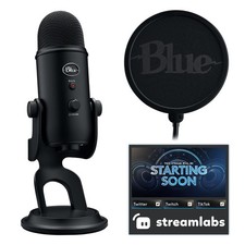 Vocal Condenser Microphone, USB Type-A, Blackout 988-000521  Renewed 