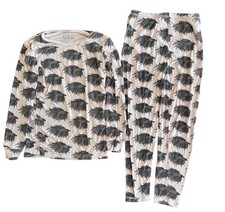 Kickee Pants Bamboo Long Sleeve Pajama Set Baby Rose Neutral Beta Fish Girls 8