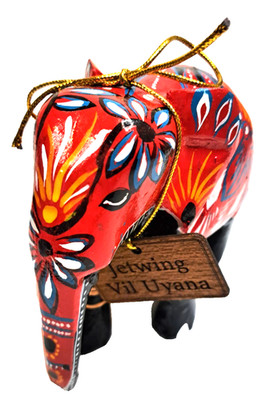 Wooden Elephant Indian Folk Art Carving Figurine Statue 4'' Hand Craft Decor Gift
