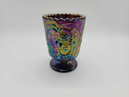 Fenton Amethyst Carnival Glass Toothpick Holder