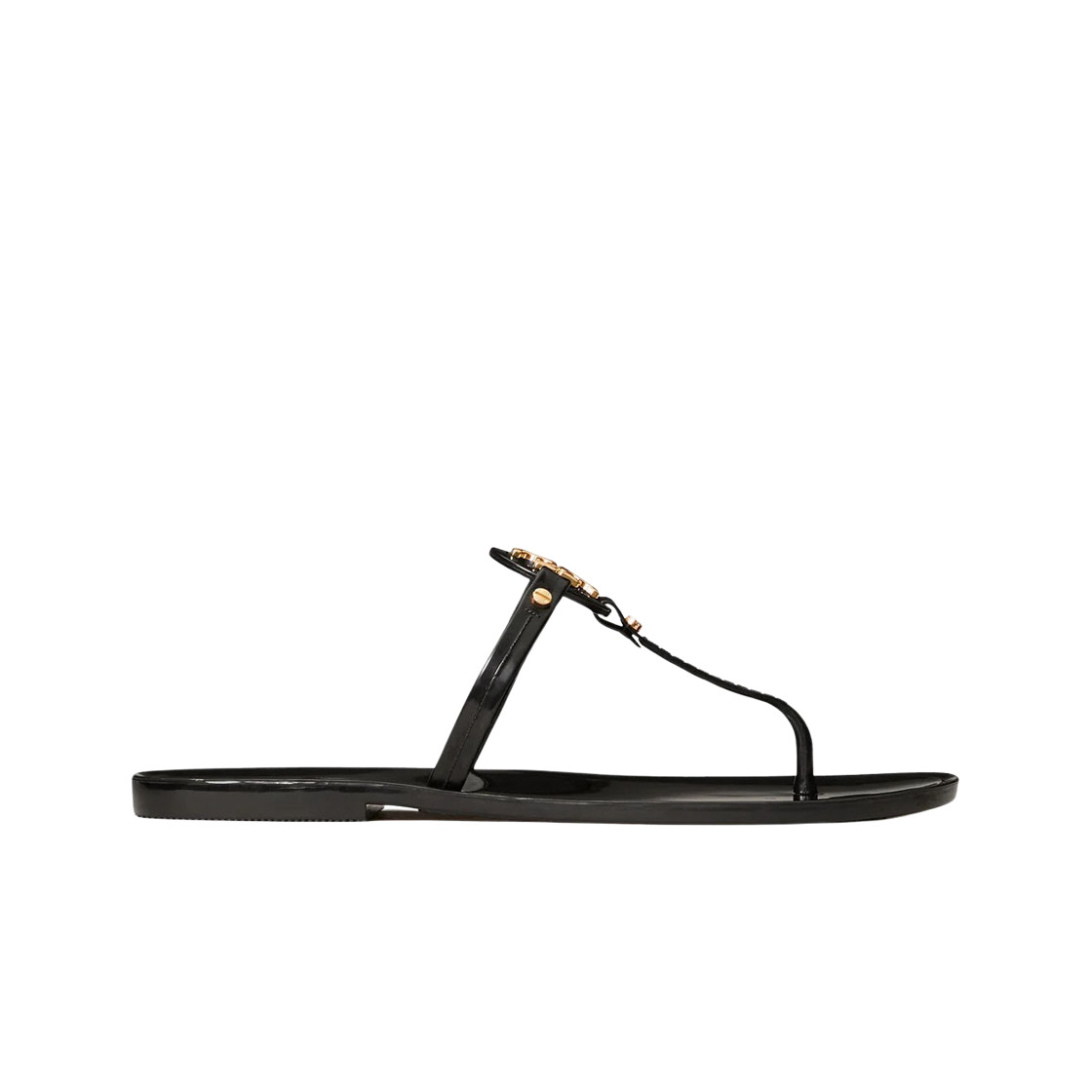 Tory Burch Mini Miller Jelly Sandal Black - Women's Stylish Flip Flops