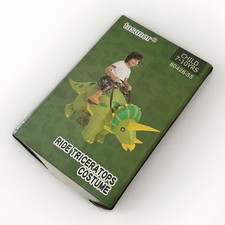 NEW Dinosaur Ride Triceratops Costume Inflatable Blow Up Child 7 - 10 Yrs Old