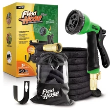 PLUS with 8 Function Nozzle Expandable Garden Hose, Lightweight & No-Kink Fle...