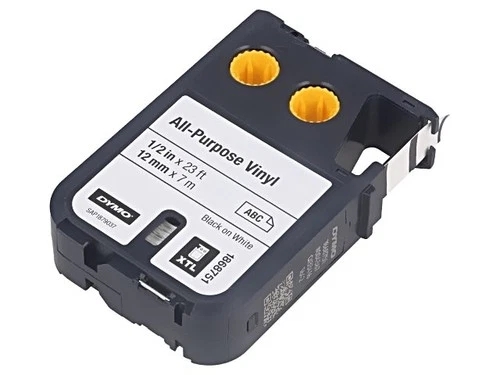 1868751 Tape 12mm 7m white Drawing color: black DYMO