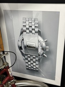 Authentic IWC Schaffhausen Boutique Advertising Framed Watch Bracelet Photo