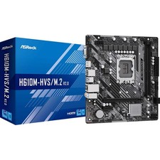 Image of ASRock, ASRock H610M-HVS/M.2 R2.0 Super Alloy Intel 1700 Socket Motherboard, Mic
