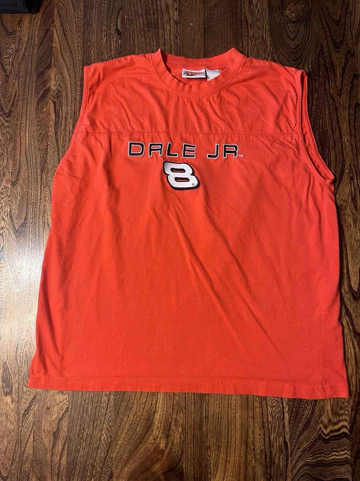 Camisa sin mangas Dale Earnhardt JR #8 NASCAR para hombre XL ganadores círculo rojo vintage Foto 2 de 4