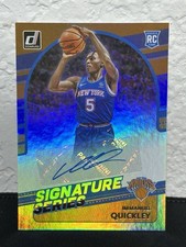 2020 Immanuel Quickley Donruss Signature Series RC Auto #SG-IMQ New York Knicks