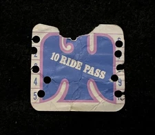 SOLITUDE Ski Lift Ticket c. Late 1960’s UTAH Vtg Skiing Resort Souvenir 10 RIDES