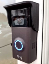 Rain Snow Sun Cover Protector Ring Doorbell 3, 3+, 4 Bracket Plate Canopy Mount