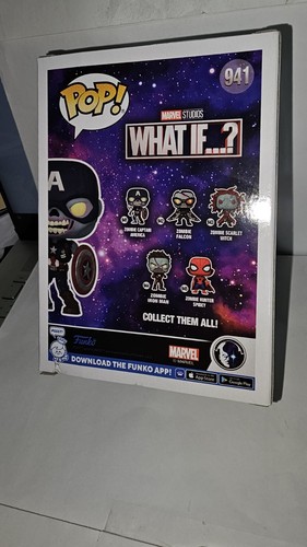 Funko Pop! Marvel What If? Zombie Captain America #941 - Picture 7 of 10