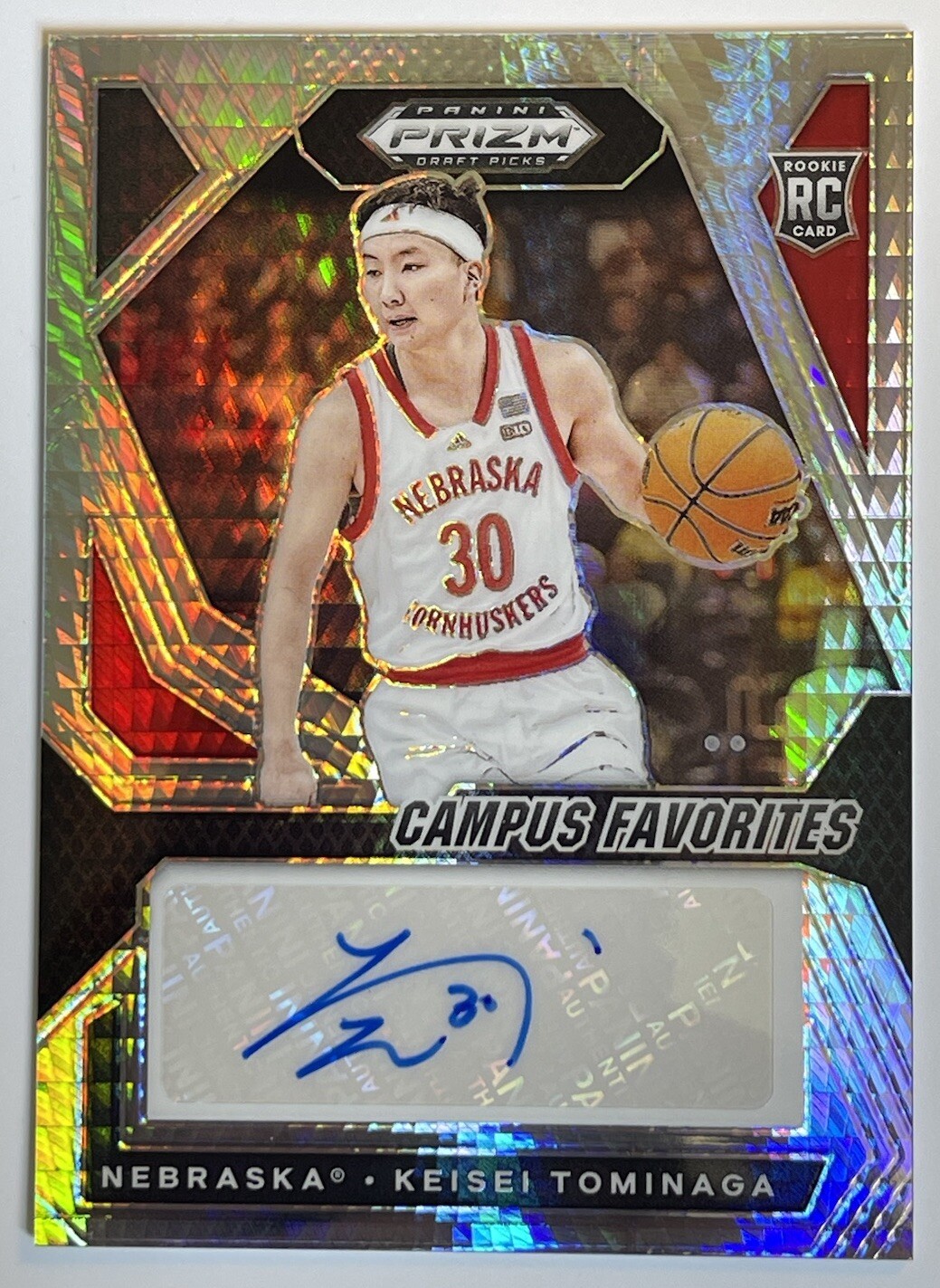 2024 Prizm Draft Picks - HYPER Campus Favorites AUTO - Keisei Tominaga RC