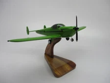 ERCO Ercoupe 415-C Low-Wing Monoplane Airplane Desktop Kiln Dry Wood Model Large