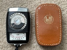 Vintage DeJur Dual Professional Light Meter with Strap and Case