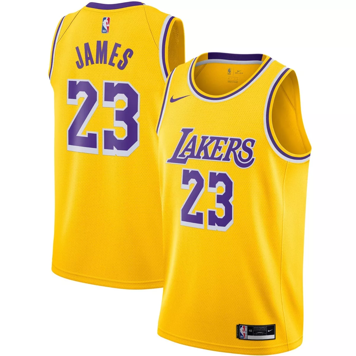 New Men s Nike NBA Lakers Lebron James Icon Edition Swingman