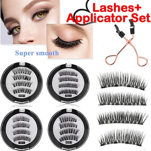 ANS-STATION 5PCS Professional Magnetic Eyelashes - Fake False Lashes Set Kit + Applicator UK