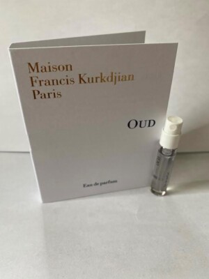 Maison Francis Kurkdjian Oud EDP Vial Sample 2ml 0.06oz New With Card