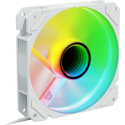 Sharkoon SHARK Mirror RGB PWM REVERSE, Gehäuselüfter, weiß