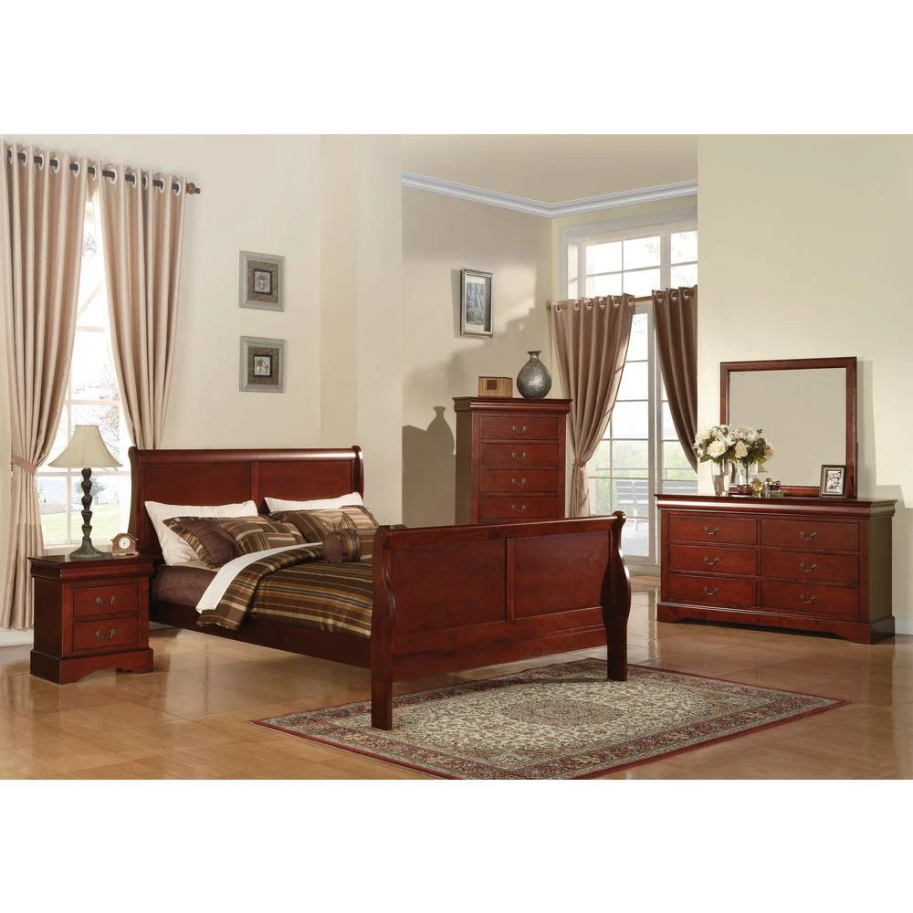 Acme louis philippe bed deals