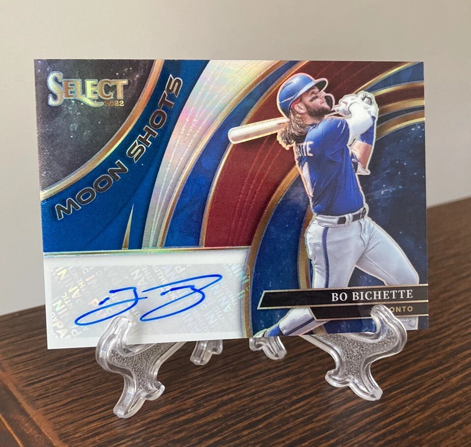 2022 Select Prizm #MSSBO Bo Bichette MOON SHOTS Auto /49 RARE SSP NM+ - Image 3 of 4