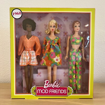 NEW ~ 1968 Barbie Mod Friends ~ 2018 Reproduction ~ Christie, Barbie & Stacey