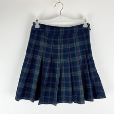 Ardene Pleated Plaid Tartan Mini Skirt Size XS Green Pink School Uniform Short