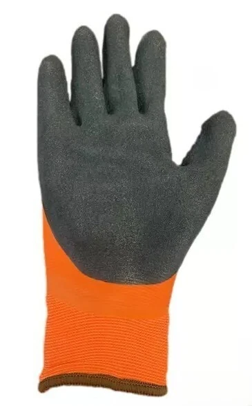 LOT GL505 ORANGE Waterproof Thermal Insulated Coated Warm Winter WORK GLOVES - Image 4 of 4