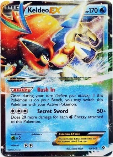 Pokémon TCG - Keldeo EX - 49/149 - Ultra Rare - Black & White Boundaries Crossed