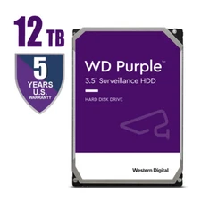 WD Purple PRO 12TB Internal Hard Drive 256Mb 7200RPM Surveillance HDD WD121PURP