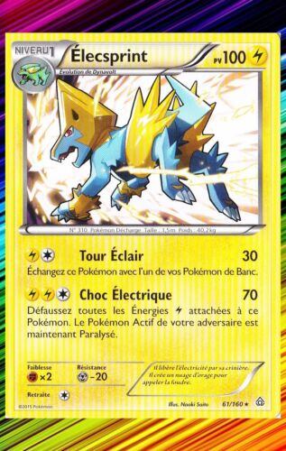 Elecsprint - XY5:Primo Choc - 61/160 - Carte Pokemon Neuve Française - Foto 1 di 1