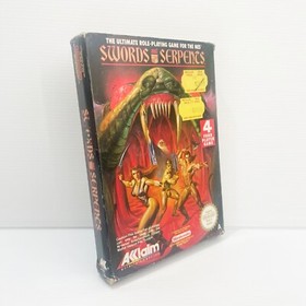 Swords And Serpents + Box - Nintendo NES - Tested & Working - Free Postage
