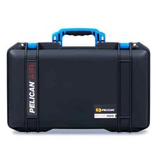 Black  Blue Pelican 1525 Air case - With Foam.
