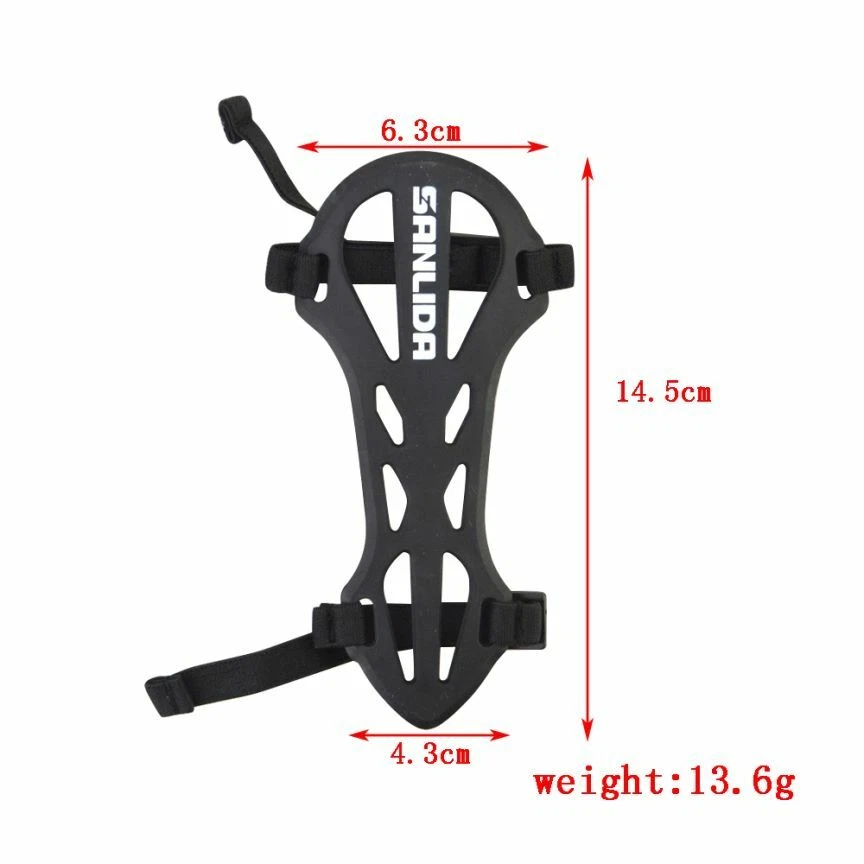 Archery Arm Guard Forearm Straps Soft Rubber Protective Gear Bow Hunting - Image 2 of 4