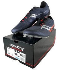 Saucony Men's Vendetta 3 Track Shoes 6 Spike Grey/Black Size 12 Spikes Free Ship