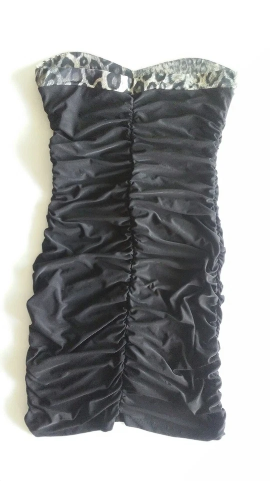 Vestido para mujer Forplay negro estampado animal talla M Foto 4 de 4