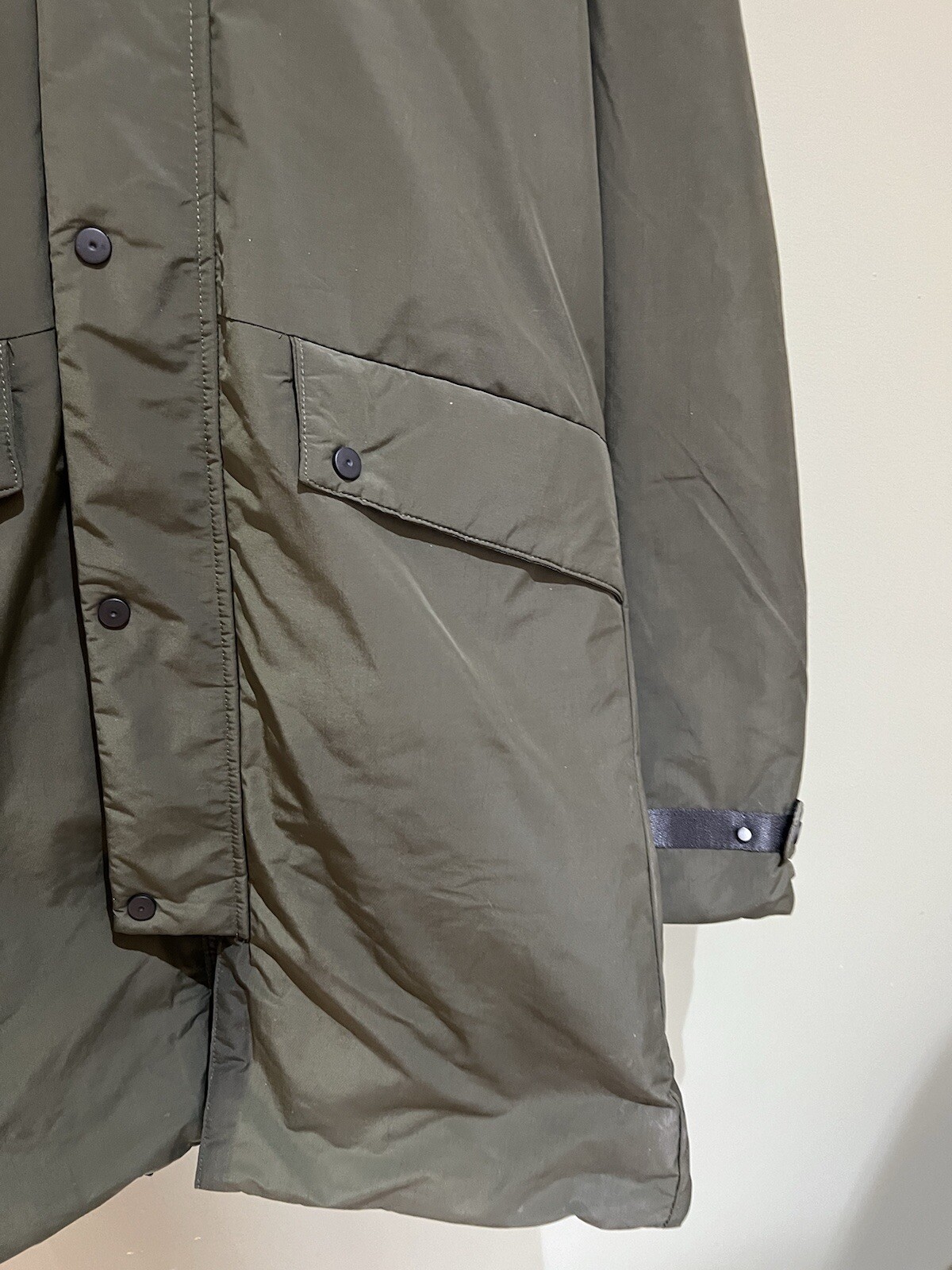 Ladies Lee Cooper Down Parka Jacket Army Green image 4