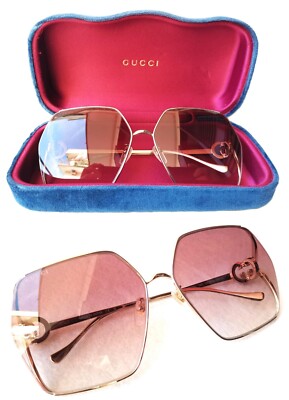 Gucci Sonnenbrille Luxury Sunglasses Woman Fashion Made in Japan Ref. GG1322S