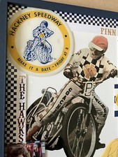 HACKNEY SPEEDWAY NOSTALGIA FINN THOMSEN AUTOGRAPH & 8x6 IMAGE *MAN / FAN CAVE*