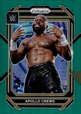2023 Panini Prizm WWE Green Prizm Apollo Crews #179