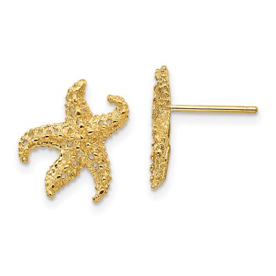 Ohrringe 10 Karat Gelbgold Seestern