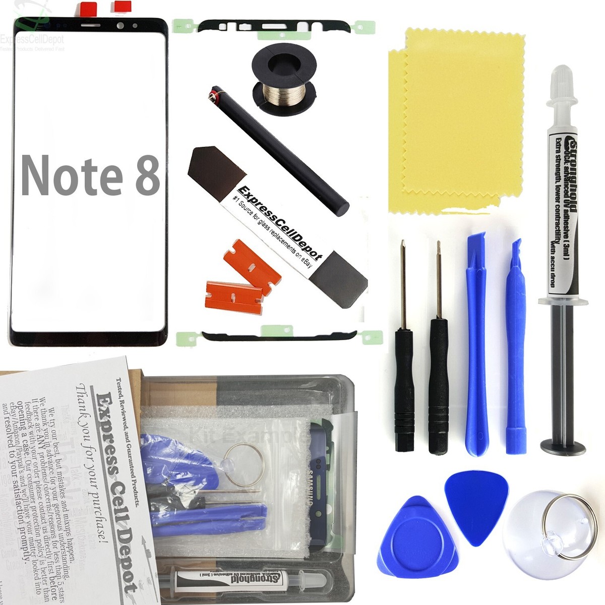 Amazon Samsung Note Touch Glass Galaxy Note Screen Protector, - Main Image