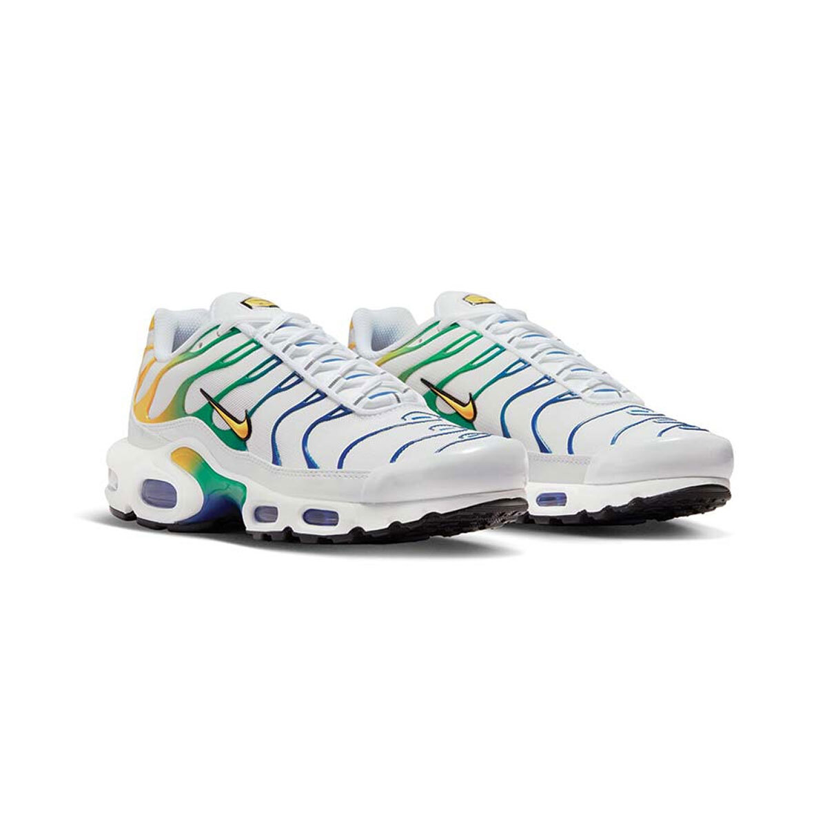 Nike Women's Air Max Plus DZ3671-101 White/Blue/Green/Yellow Nike Women's Air Max Plus DZ3671-101 White/Blue/Green/Yellow