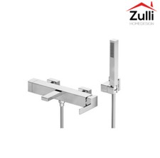 MÉLANGEUR EXTÉRIEUR CUBE DE COULEUR BAIGNOIRE CHROME