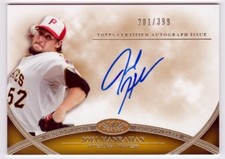 Joel Hanrahan 2012 Topps Tier One Crowd Pleaser On Card AUTOGRAPH  #'d 201/399